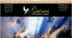 Desktop Screenshot of gainesfuneralhome.com
